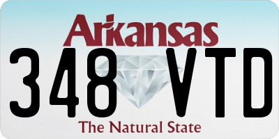 AR license plate 348VTD