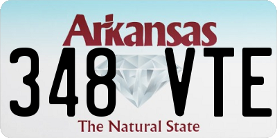 AR license plate 348VTE