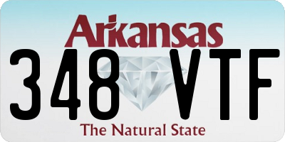 AR license plate 348VTF