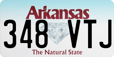 AR license plate 348VTJ