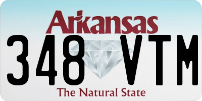 AR license plate 348VTM