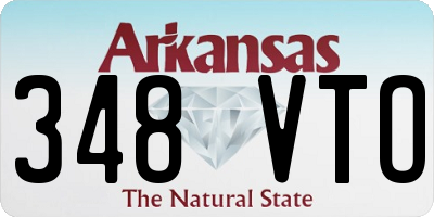 AR license plate 348VTO