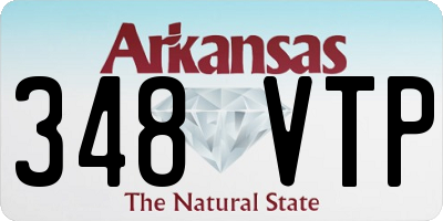 AR license plate 348VTP