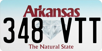AR license plate 348VTT