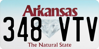 AR license plate 348VTV