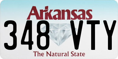 AR license plate 348VTY