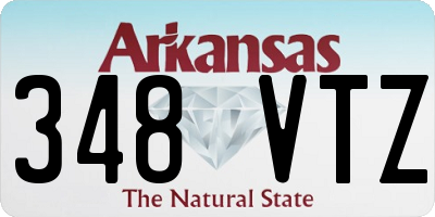 AR license plate 348VTZ