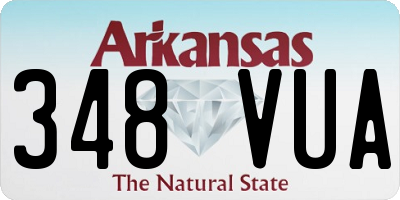AR license plate 348VUA