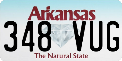 AR license plate 348VUG