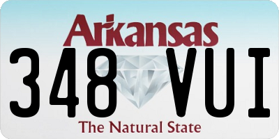 AR license plate 348VUI