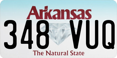 AR license plate 348VUQ
