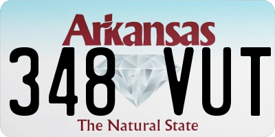 AR license plate 348VUT