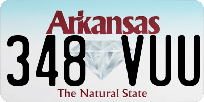 AR license plate 348VUU