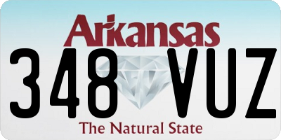 AR license plate 348VUZ