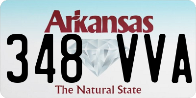 AR license plate 348VVA