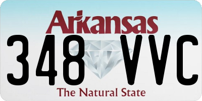 AR license plate 348VVC