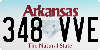 AR license plate 348VVE