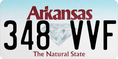 AR license plate 348VVF