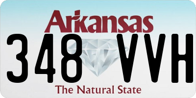 AR license plate 348VVH