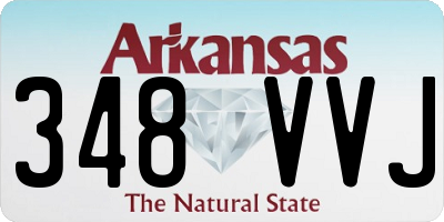 AR license plate 348VVJ