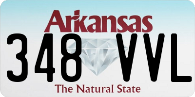 AR license plate 348VVL