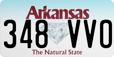 AR license plate 348VVO