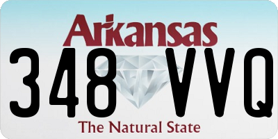 AR license plate 348VVQ