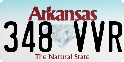 AR license plate 348VVR