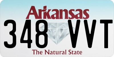 AR license plate 348VVT