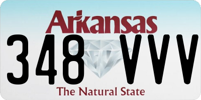 AR license plate 348VVV