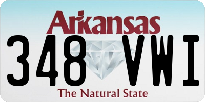AR license plate 348VWI