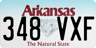AR license plate 348VXF