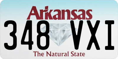AR license plate 348VXI