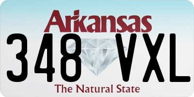 AR license plate 348VXL