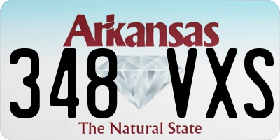 AR license plate 348VXS