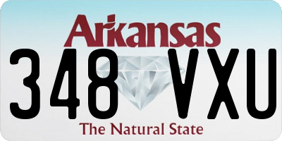 AR license plate 348VXU