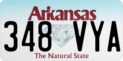 AR license plate 348VYA