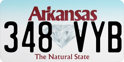 AR license plate 348VYB
