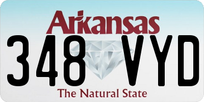 AR license plate 348VYD