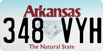 AR license plate 348VYH