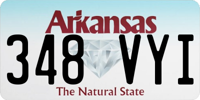 AR license plate 348VYI