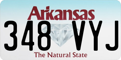 AR license plate 348VYJ
