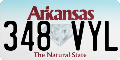 AR license plate 348VYL