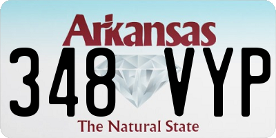 AR license plate 348VYP