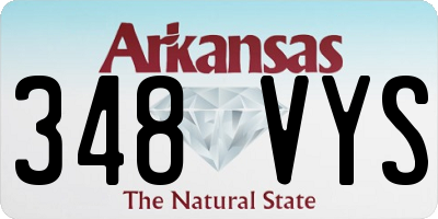 AR license plate 348VYS