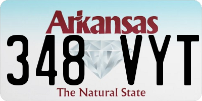 AR license plate 348VYT