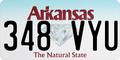 AR license plate 348VYU