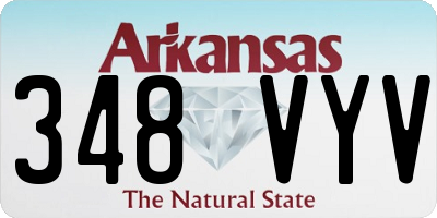 AR license plate 348VYV