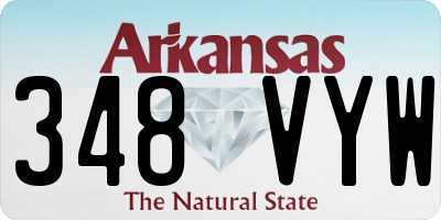AR license plate 348VYW