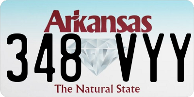 AR license plate 348VYY